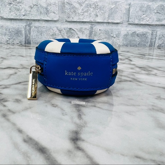 Kate Spade Pool Float Tote, Splash Key Chain, Large Wallet & Card Holder Wallet - Picture 13 of 16